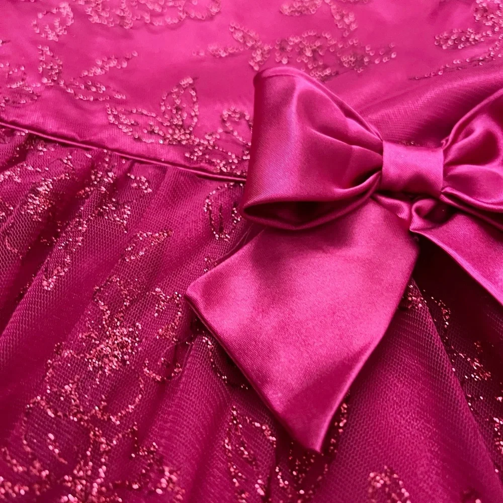 ❌SOLD❌ NWT Jona Michelle Red Glitter Party Dress - Picture 8 of 8